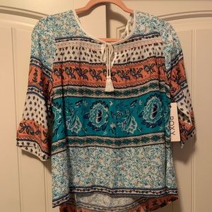 Roxy flowy bohemian top